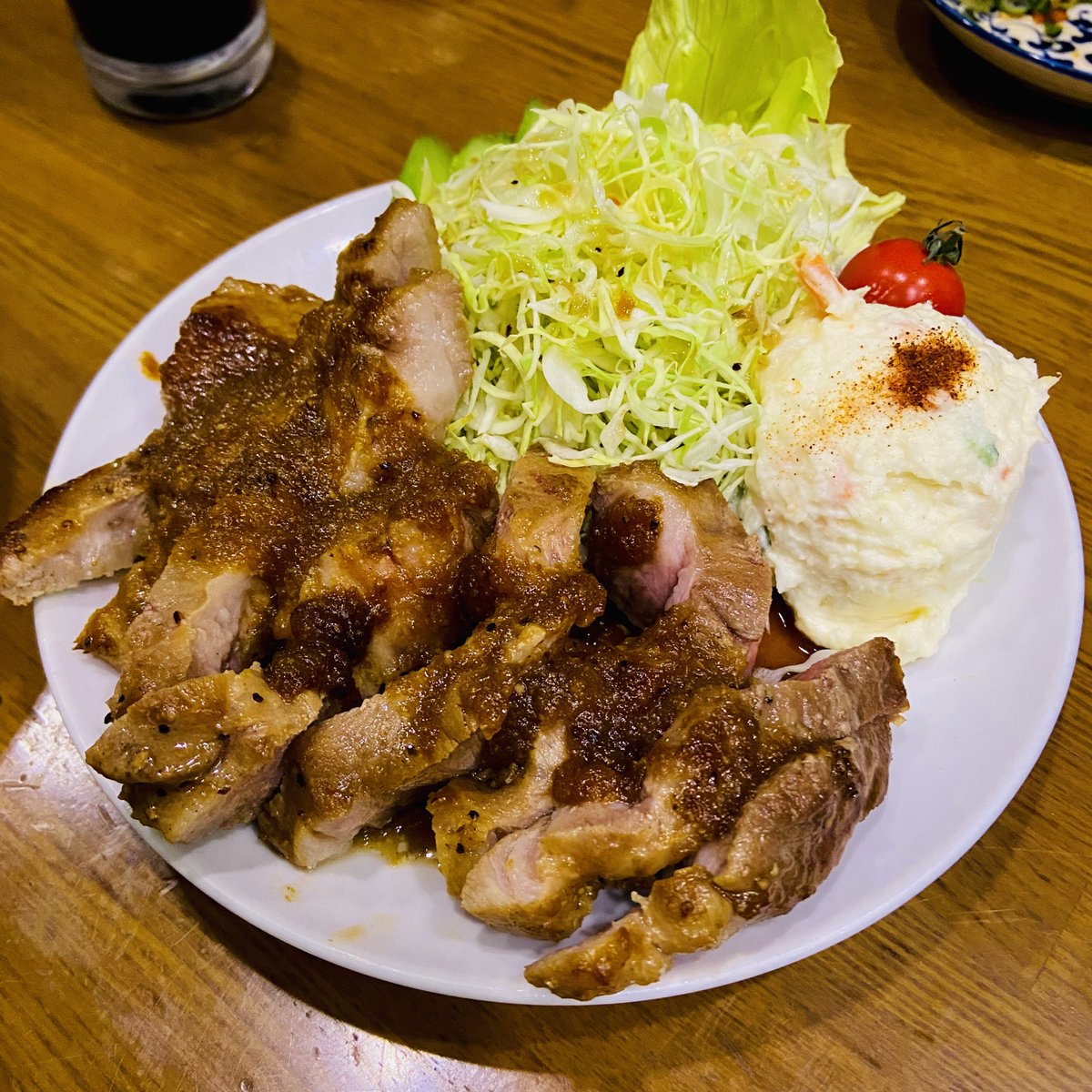 lililandscape's tweet image. 昨日もまたポークソテー食べちゃったw
#PZ