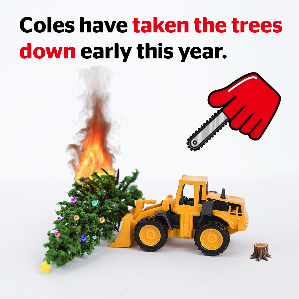 Australian Conservation Foundation (@ausconservation) on Twitter photo All we want for xmas is for <a href="/Coles/">Coles Supermarkets</a> to end deforestation in their supply chains, they are the only big supermarket without a deforestation commitment.
Help make Coles accountable, write to them today using our pre-filled letter. Just add your details and hit ‘send’ to urge Coles All we want for xmas is for <a href="/Coles/">Coles Supermarkets</a> to end deforestation in their supply chains, they are the only big supermarket without a deforestation commitment.
Help make Coles accountable, write to them today using our pre-filled letter. Just add your details and hit ‘send’ to urge Coles