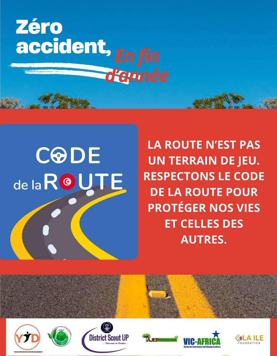 YouthInitiativ6's tweet photo. 🚨Quelques gestes simples peuvent sauver des vies 🚨
2️⃣La route n’est pas un terrain de jeu. Respectons le code de la route pour protéger nos vies et celles des autres.
#PRUDENCESURLESROUTES #sécuritéroutière #responsabilitéroutière #YID #YouID https://t.co/w6mQan51DF