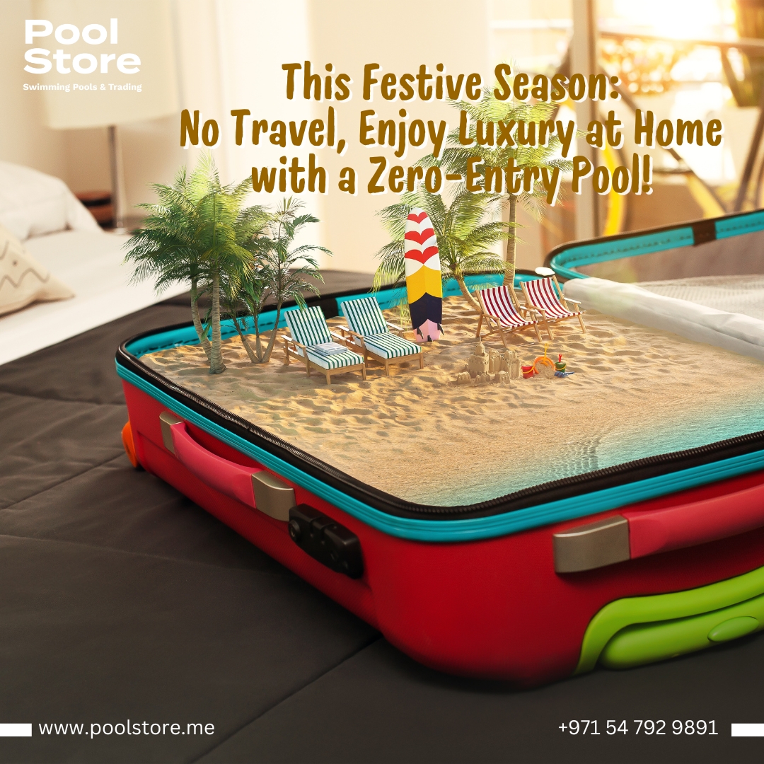 poolstore_uae's tweet image. This festive season, skip the travel &amp;amp; indulge in luxury at home with our stunning zero-entry pool designs. Celebrate in style right in your backyard! 
Call +971 54 792 9891
Visit: poolstore.me
#FestiveSeason #HolidayVibes #ZeroEntryPool #LuxuryLiving #DubaiLifestyle