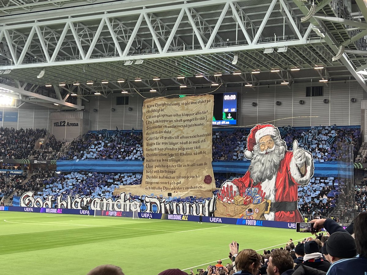 135_DIF's tweet photo. Lucka nr tjugoett:
Ett magiskt tifo som blev röd, swisha till sofia-tifo (123 176 95 46) och visa ert stöd!
#julkalender2024 #Djuuulkalender2024 #sofiatifo #GodDjuul #DIF https://t.co/pWfHOtdVnK