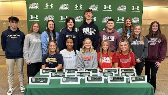 Fourteen Pennridge seniors were recognized Friday for committing to compete in sports at the collegiate level. Check the entire list. <a href="/PennridgeSports/">Pennridge Athletics</a> <a href="/PennridgeHS/">Pennridge HS</a> <a href="/PHSWomensSoccr/">PHS Lady Rams Soccer</a> <a href="/PHSLadyRamBball/">Pennridge_GirlsBball</a> <a href="/PRWrestlingRams/">Pennridge Wrestling</a> <a href="/LadyRamLax/">Pennridge Girls Lax</a> 
suburbanonesports.com/college-signin…