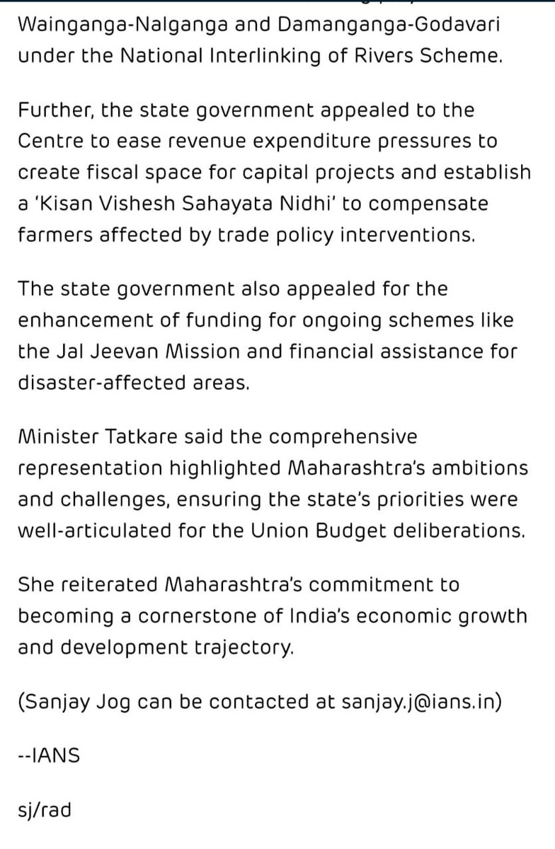 Office of Aditi Tatkare (@officeofaditi) on Twitter photo Maharashtra to Play Key Role in Achieving India’s Five-Trillion-Dollar Economy Goal
Minister Aditi Tatkare ( <a href="/iAditiTatkare/">Aditi S Tatkare</a> ) Advocates for Maharashtra in Pre-Union Budget Meeting.
Article by <a href="/SanjayJog7/">Sanjay Jog</a>
#Maharashtra #GSTCouncil #Development Maharashtra to Play Key Role in Achieving India’s Five-Trillion-Dollar Economy Goal
Minister Aditi Tatkare ( <a href="/iAditiTatkare/">Aditi S Tatkare</a> ) Advocates for Maharashtra in Pre-Union Budget Meeting.
Article by <a href="/SanjayJog7/">Sanjay Jog</a>
#Maharashtra #GSTCouncil #Development
