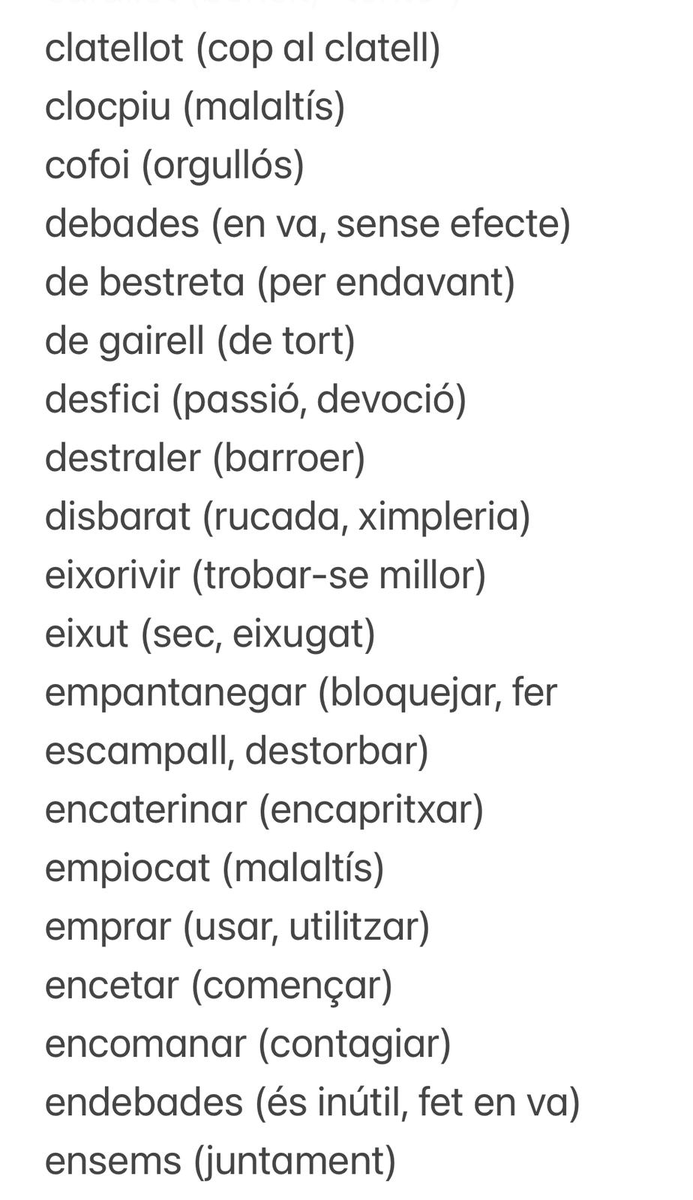 neusparce's tweet photo. Aquí teniu la segona tanda de paraules que tenim sovint oblidades. Us animo a recuparar-les! https://t.co/eJKMItDXat