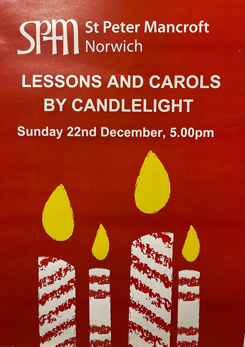 Why not join us this SUNDAY at 5pm for our Traditional Candlelight Lessons &amp; Carols Service.
Always a lovely start to Christmas. 
Everyone is welcome.