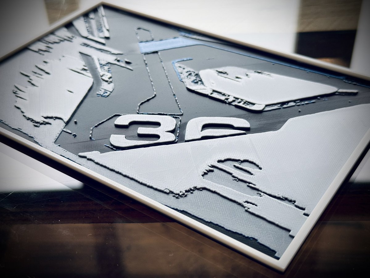 3D Printed Frame of my own Image using <a href="/hueforge/">HueForge</a> #StarCitizen #3Dprinting