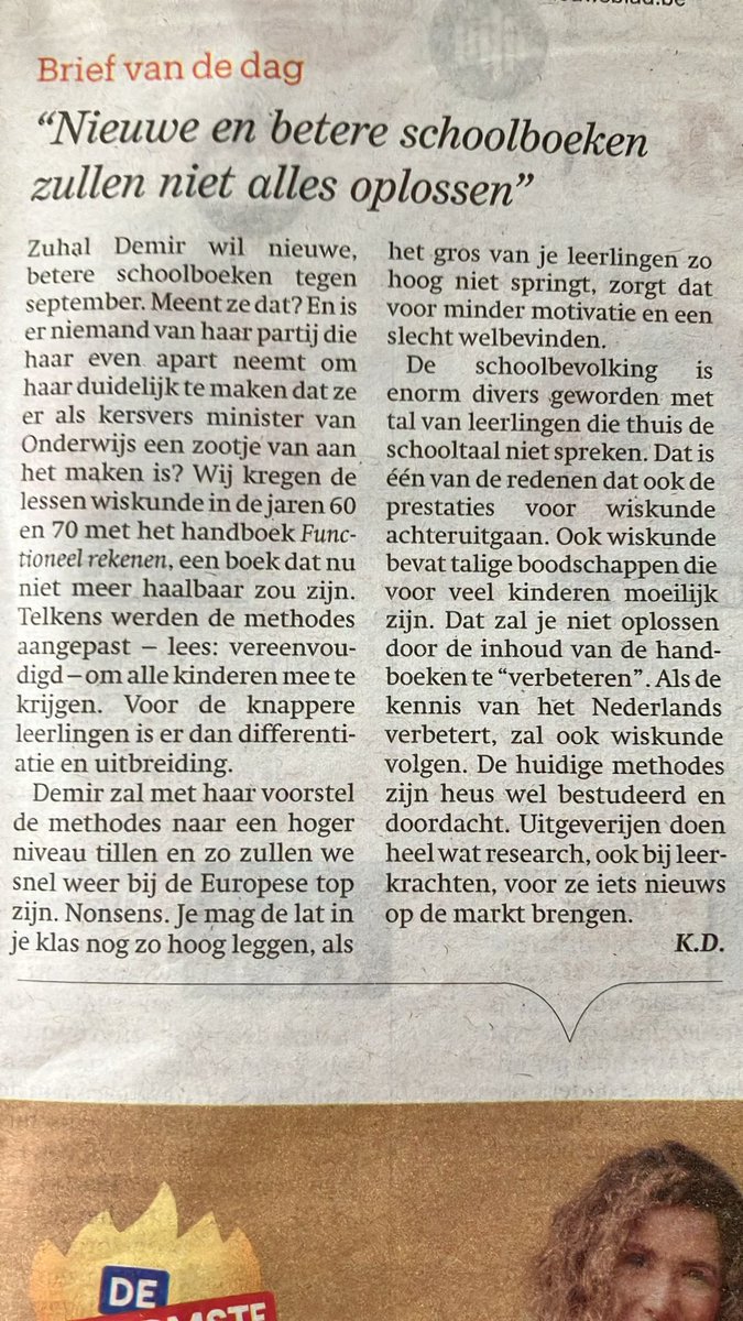 De nagel op de kop over leermiddelen! #onderwijs