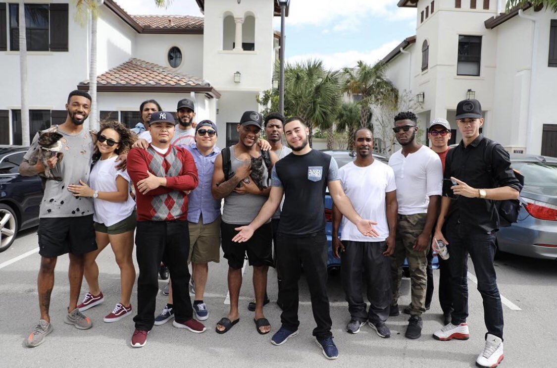 Hanging out with family and friends