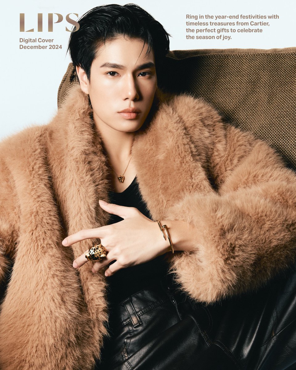 lipsmagazine_th's tweet photo. #LIPSDigitalCover Let’s Celebrate ไปกับ 'ภูวินทร์ ตั้งศักดิ์ยืน' ด้วยดีไซน์เหนือกาลเวลาจาก @cartier ไม่ว่าจะเป็นสร้อยคอและแหวนจากคอลเลกชัน Panthère de Cartier หรือกำไลข้อมือ Juste un Clou ที่สะท้อนความสง่างามไร้ขีดจำกัด

#LIPSMagazine
#Cartier #CartierThailand
#Phuwintang https://t.co/VDIfg84EZY