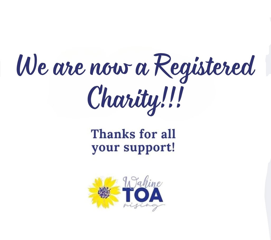 Thanks to the dedication of our amazing team, their hearts, passion, determination and efforts Wahine Toa Rising ia now officially a  registered charity.

We are beyond proud of this as 2024 comes to an end.  We have lots of work to do in 2025 and we would not be here without