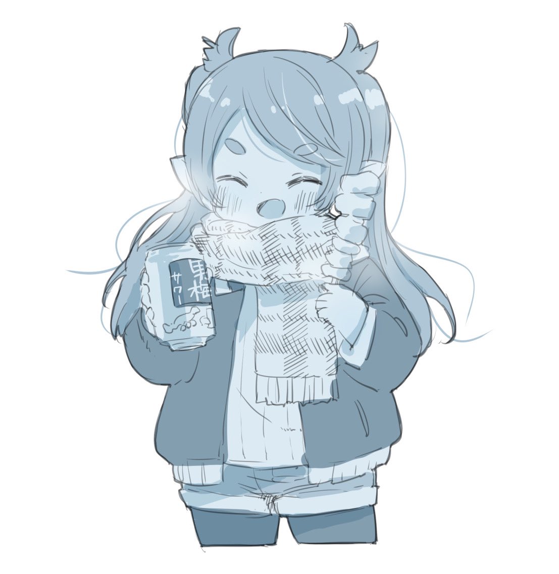 自分もNatadeちゃんとの絡み絵も描きたい コンビニに行って帰り道に焼き鳥的なものとチューハイを飲む25歳の落書きならある 