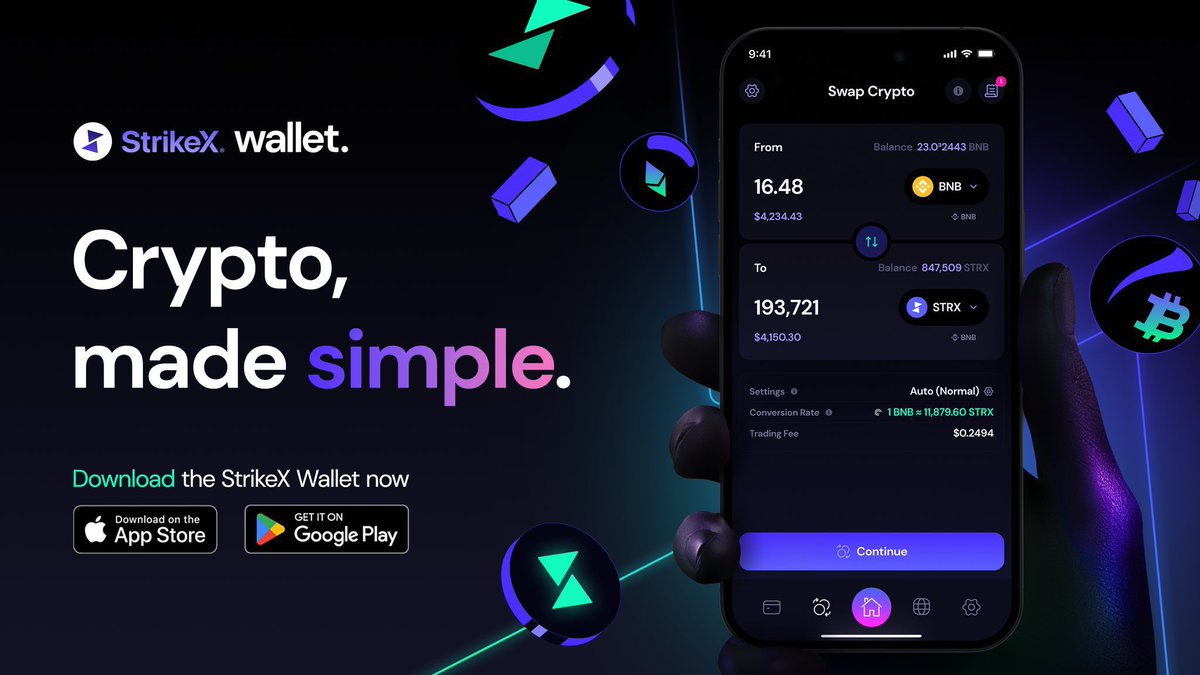 RWA_Jesus's tweet photo. What is $STRX 👀 what makes this #RWA token and its ecosystem. 🚀

TradeStrike:
A 24/7 trading platform for tokenized assets: cryptocurrencies, public securities and other Real-World Assets (RWAs). 

StrikeX | DeFi Crypto Wallet:
A non-custodial digital wallet designed to store your digital assets, from cryptocurrencies, Non-Fungible Tokens (NFTs), and tokenized Real-World Assets (RWAs).

TradeX | Decentralised Asset Exchange:
A decentralised platform that facilitates seamless trading of your digital assets. 

POA Layer1 Network:
Our very own POA Layer1 Network, robust blockchain infrastructure custom-made to serve our growing suite of ground-breaking products.

Stock Token Bridge:
A blockchain-based bridging mechanism to tokenize public stocks.

@TradeStrikeBVI @strikex @StrikeXLabs