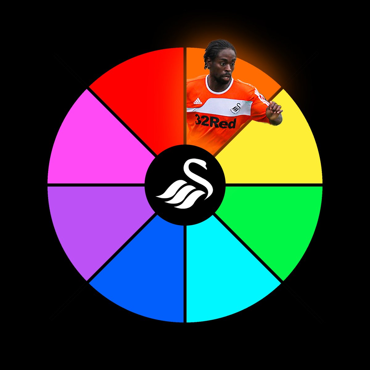 Swansea City Colour Wheel 

First up - Nathan Dyer

Who should be on the yellow section?