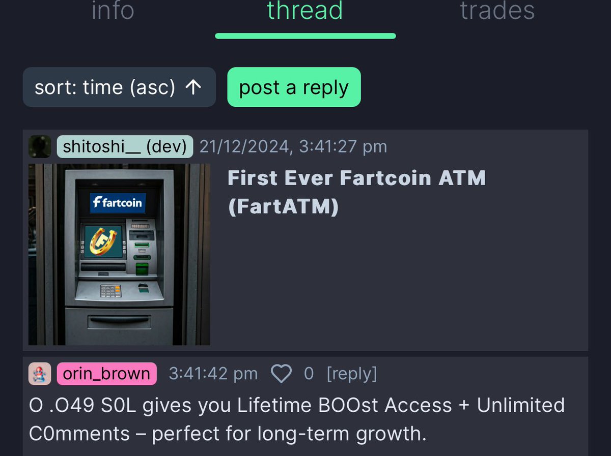 roguedad24's tweet photo. @J777Crypto Nice mfer check #fartatm 

#fartcoin Dev @ShitoshiSOL latest 

Ca

EJxNBmaVWK1951nj1emwzhqfXjtnzG1mXDD3aW6Gpump

https://t.co/shtjF3TtTz https://t.co/nfz7ASwNCJ