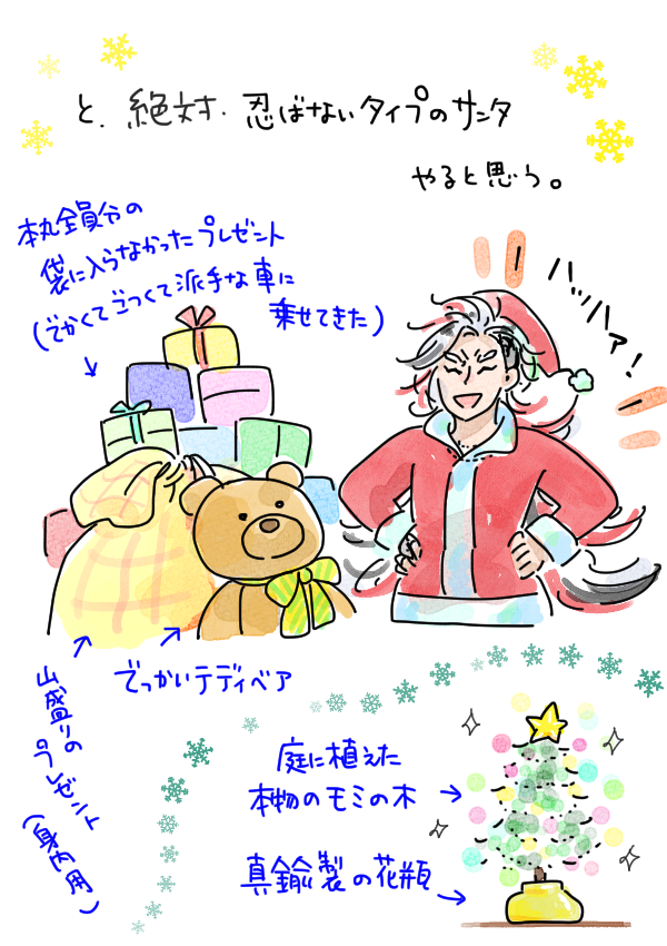 道誉さん、一度は姫ちゃんに「存在がうるさい」って言われてそう。
連隊戦の自動行軍機能のおかげでクリスマス前に叔父貴をお迎えできそうで嬉しいです。 