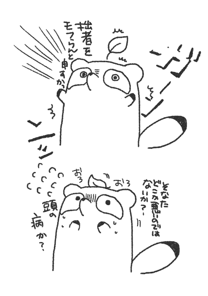 対ミサキさんのまめだぬきちゃん 