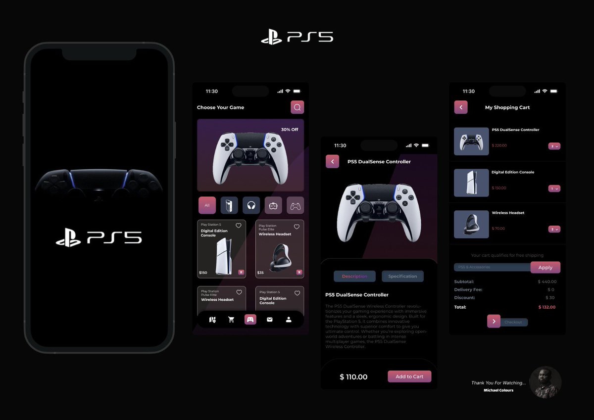 Mike_Colours's tweet photo. For the love of the GAME ๐
PS5 Store Mobile App UIUX design
PLAY STATION @playstation
Christmas | Santapino
#uiuxdesign #figmauiux #figma
#figmalandingpage #WebDesignInspiration #MobileFirstDesign #UIUXCommunity #ResponsiveDesign
#MSportPassThePassion https://t.co/lavSfTm9Aj