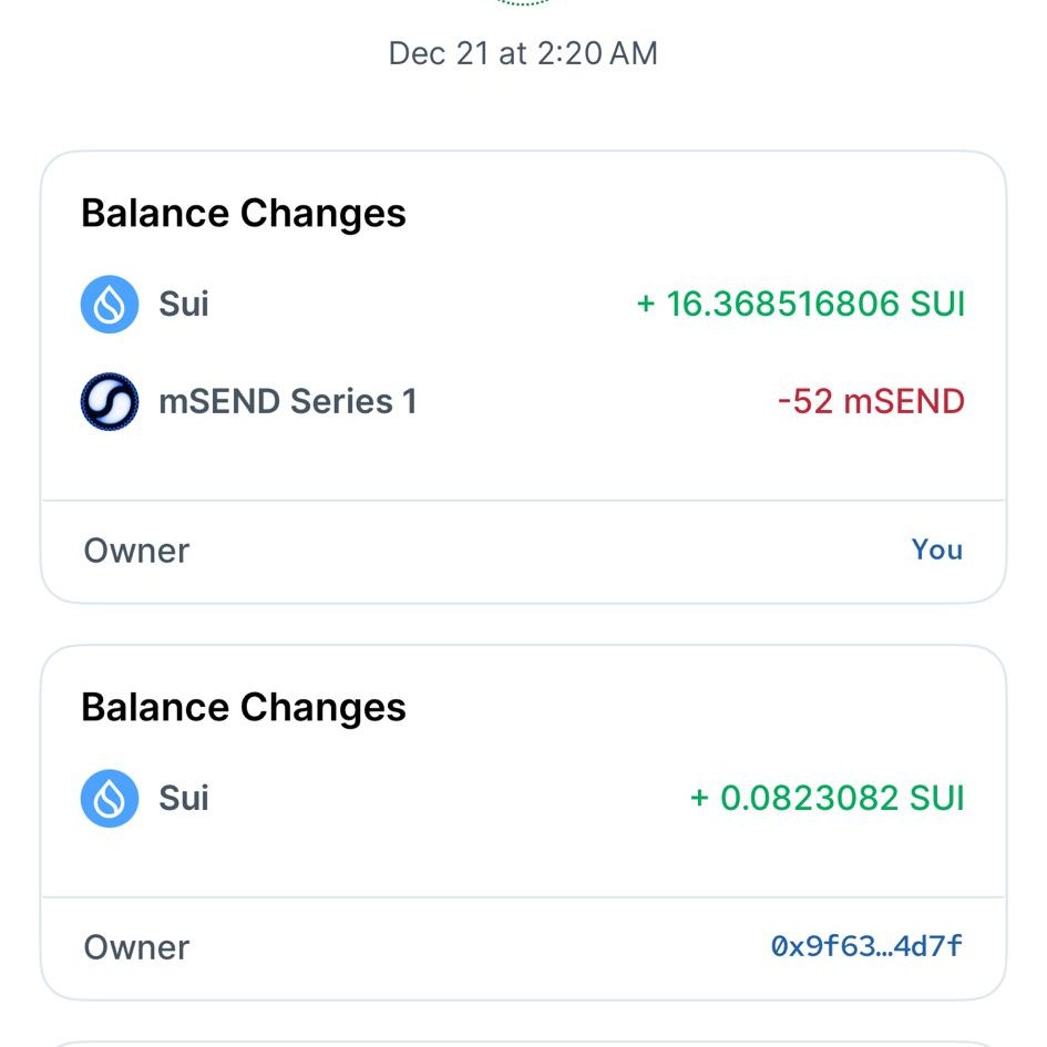 mericfi's tweet photo. 😻 @Kumo_TheKat Nft sahiplerine dün airdrop atıldı cüzdanlarınızı kontrol ediinn

Nft başına 26 mSEND gönderildi yaklaşık 40$ ediyor direk sui wallettan swaplarsanız, ss 12 aralıkta alınmış 💸

Sui'deki hype katlanarak gidiyor ve Kumo OG olma yolunda, en iyi marketing fiyattır 🤝 https://t.co/Vtf5YPHY0Q