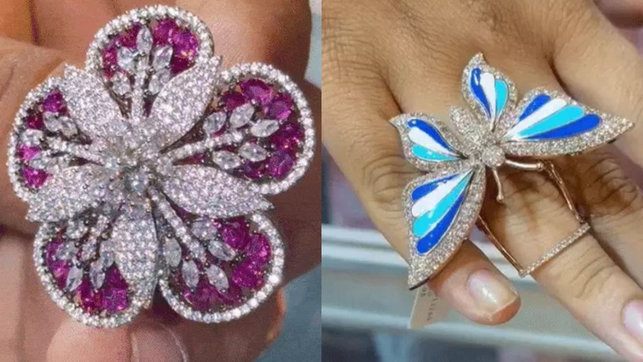 Diamond traders showcase unique rings ranging up to Rs 10 crore at Sparkle Exhibition in Surat