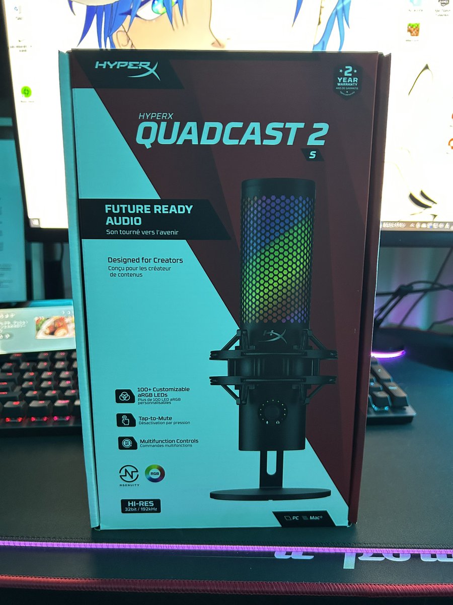 Ninniku_Kitune's tweet photo. 自宅で配信する時のマイク変える
かなーり迷って
HYPERXさんのQUADCAST2にした
稽古も一区切りついたし
配信本気出していきます。
#HYPERx
#QUADCAST2
#案件じゃなく個人的に https://t.co/XSkiNcswj7