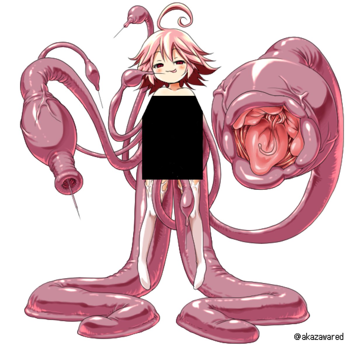 もんぱらの雑魚モンスター、マンイーターのノンちゃん(搾精去勢娘)
※2013年頃デザイン 