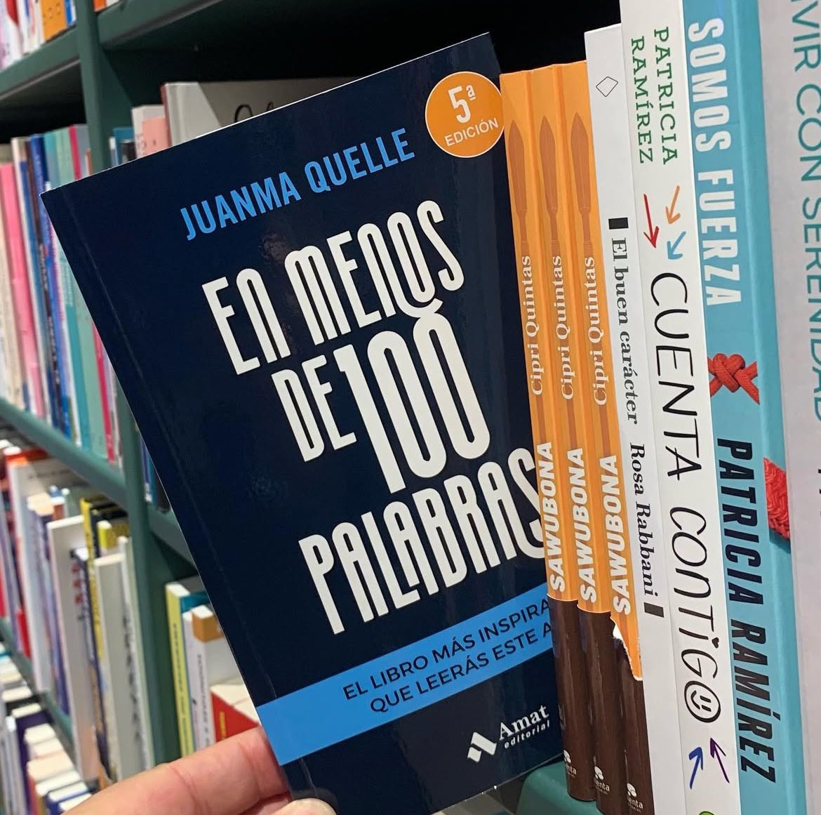 ¡Top 4 en ventas en 2024!

Gracias a vosotros/as “En menos de 100 palabras” repite, por 4º año consecutivo, en la lista de los 5 libros de no ficción más vendidos.
📘
#gracias #enmenosde100palabras #8ªedicion #amateditorial
