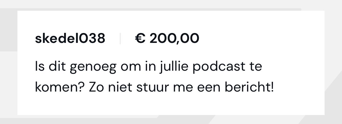 HELP! We hebben een prachtig bod gekregen, alleen weten we niet van wie 🥲.
Ken jij iemand die zichzelf zo noemt? Of ben jij het? Laat het even weten!