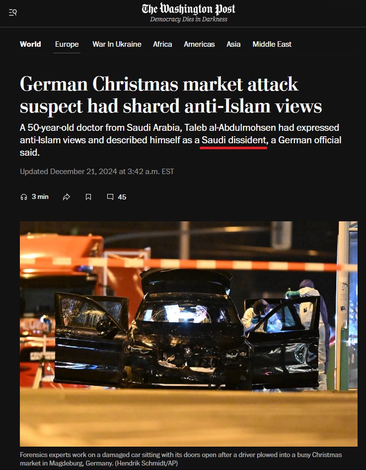 Eyaaaad's tweet image. بفضل الله ثم بفضلكم وقوة تأثيركم...

الصحف العالمية تغيّر وصفها للإرهابي (طالب العبد المحسن)
من:
مسلم سعودي.

إلى:
شخص كاره للإسلام وهارب من العدالة في المملكة العربية السعودية.

بعض الصحف بدأت تهاجم ألمانيا وتقول بأنها احتضنته وقدمت له اللجوء والجنسية الألمانية رغم طلب الحكومة…