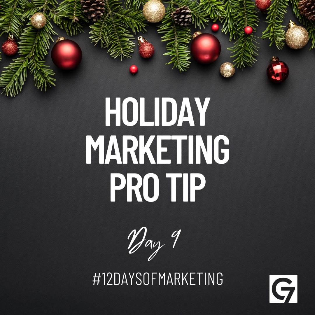 Group7even's tweet image. Leverage real-time engagement! Use live videos or real-time posts to share last-minute deals, updates, or holiday greetings directly with your audience.   

#12DaysOfMarketing #Group7even #LiveVideo #RealTimeMarketing