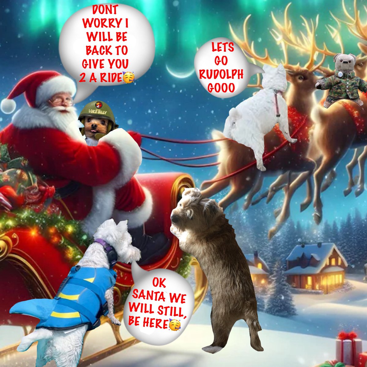 18 #zzst  ##zshq 🧑🏽‍🎄🎅🏽🧑🏽‍🎄🎅🏽🧑🏽‍🎄🎅🏽🧑🏽‍🎄🎅🏽🧑🏽‍🎄🎅🏽
OH MY GOODNESS RIDING ON THE BACKS OF REINDEER AS THE PULL SANTAS SlEIGH... AND BEING IN HIS TOY LADEN CHARIOT..... OH MY LARD THIS IS REALLY MAGIC.......😅🤣😅🤣
