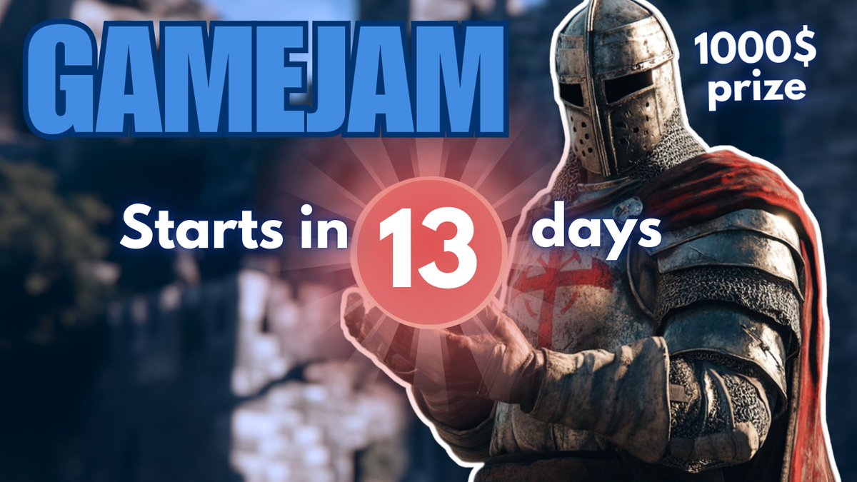 itsbasedgamejam's tweet photo. ⚔️ 13 days until The Based Jam begins! ⚔️
No compromises. No pandering. Just great games and a $1,000 prize for the champions. Will you answer the call and join the crusade?
Links in bio.
#GameJam #BasedGaming #MakeGamesGreatAgain https://t.co/Jznq51Fmsb