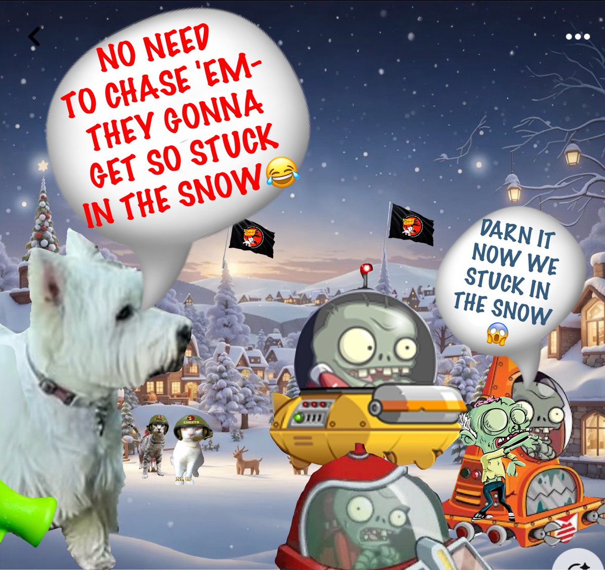 19 #zzst #zshq 🎅🏽🧑🏽‍🎄🎅🏽🧑🏽‍🎄🎅🏽🧑🏽‍🎄🎅🏽🧑🏽‍🎄🎅🏽🧑🏽‍🎄
WHAT A BLOOMIN LIBERTY-
HOW DARE THEY RIDE THEIR DAFT MOBILES HERE IN SANTAS BACK YARD....
LETS WATCH
THEN- ROLL EM IN THE WET SNOW-- OH YUKK GREY DUSTY SNOW 😡🤬