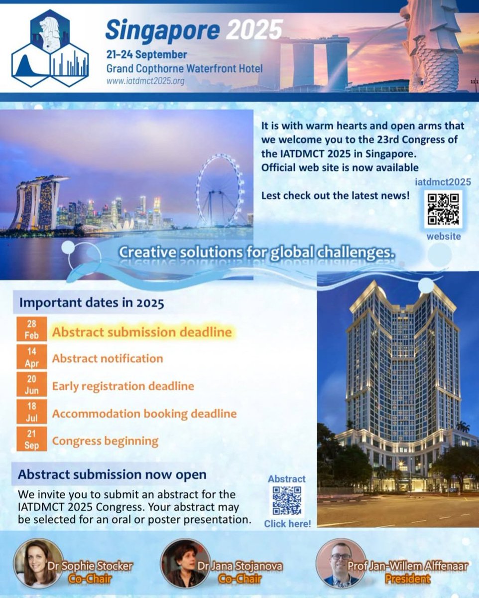 #IATDMCT2025 CONGRESS

Abstracts are now being accepted!!!

Please submit by February 28th