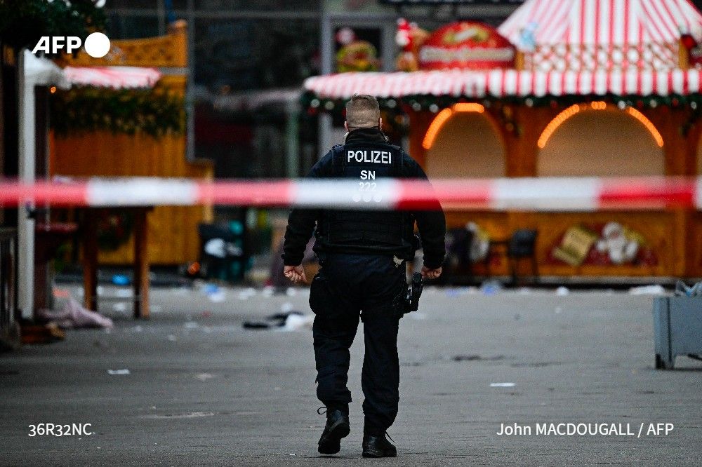 afpfr's tweet photo. 🇩🇪 Attaque de Magdebourg : le bilan monte à 5 morts et plus de 200 blessés, a indiqué l'autorité régionale #AFP https://t.co/GR2E17Jknz