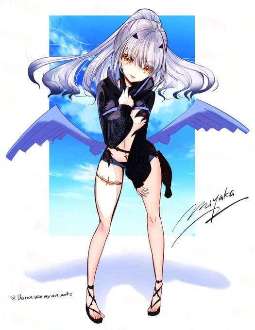#寒い時こそ水着絵を貼ろうメリュ子 
