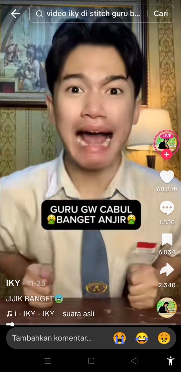 SUMPAHHH NI BENCONG PROBLEMATIK MASI AJA DI KASIH PANGGUNG???,MANA ISI KONTENYA SAMPAH BANGET GABERMUTU SAMA SEKALI,GUA LIAT AKUNYA RATA RATA PENONTONNYA BOCIL SEMUA YANG DI SUGUHIN CERITA CERITA YANG GAPANTAS BUAT ANAK KECIL🤷🏻‍♂️🤷🏻‍♂️