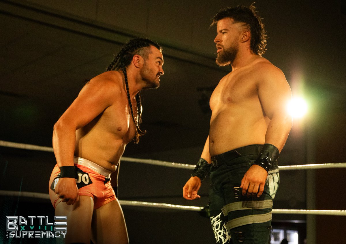 rcwrestling's tweet photo. A career defining year for @DeanBradyCCB ends with a dominant victory over a game @BanjoPowers at Battle For Supremacy! 
#RCWBFS https://t.co/ObKnHzuB7p