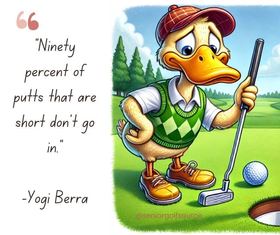 How true, a tip I am using on putting is flag out and eye the back of the hole, not the front edge and I have had noticed an improvement. Mind you have to thank <a href="/SandAgreens/">S&A Greenstaff</a> for great full winter greens 👏