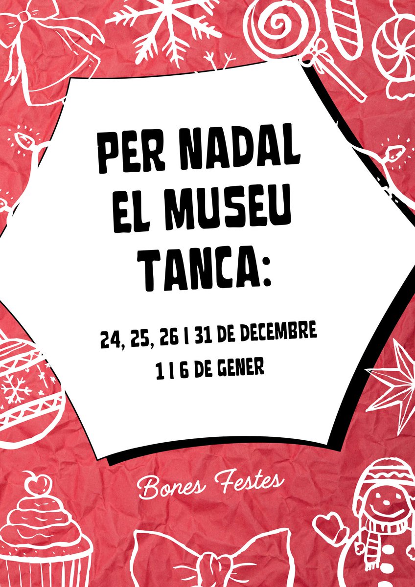 Aprofiteu aquests dies per visitar el <a href="/MuseuArenysMar/">Museu Arenys de Mar</a> 
Exposició temporal #vestidesdenegre
#històrialocal
#minerals
#puntesdecoixí, #indumentària, #artesania
Anoteu els dies que tanquem.