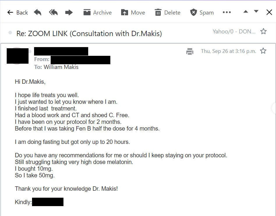 MakisMedicine's tweet photo. NEW ARTICLE: IVERMECTIN & FENBEDAZOLE Testimonial - 40s year old Stage 4 Ovarian Cancer patient declared "CANCER FREE" after 2 months

40s year old Stage 4 Ovarian Cancer patient followed at a large US Cancer Centre, reached out to me in July 2024

Patient was diagnosed in Feb.2024 with Stage 4 Ovarian Cancer (High Grade Serous Carcinoma)

She had 4 cycles of neoadjuvant chemo, then cytoreduction (surgery) June 24, then plan was for 2 additional cycles of chemo.

Post Surgery Cancer Clinic Visit in July 2024: plan was for 2 more chemo cycles - patient then reached out to me after her visit.

CA125 on July 15, 2024 peaked at 86.7 (pre-surgery it was 41.7)

Even though much of the tumor was removed, the CA125 had jumped from 41.7 to 86.7, indicating rapid cancer growth and spread

IVERMECTIN: We started a medium dose Protocol:

Ivermectin 1mg/kg/day

Fenbendazole 444mg/day

Melatonin 100+mg/day

6th cycle of chemo

Two months later she was CANCER FREE.

Do you think the Chemo did it? The same chemo that after 4 cycles resulted in a CA125 of 41.7? And then rapid progression right after surgery? I don’t think so.

It was the combination of chemo + IVERMECTIN Protocol.

Now, as of Dec.21, with a CA125 of 16 (in the normal range), she’s been CANCER FREE since end of September.

Brace yourselves, there will be many more Ivermectin and Fenbendazole “CANCER FREE” stories coming from my social media - this is the only place you will find them! 🙏😃

Article Link in photo to avoid shadowban, just re-type the URL in the 1st photo at the top, into your browser to access

@ElonMusk
#Ivermectin