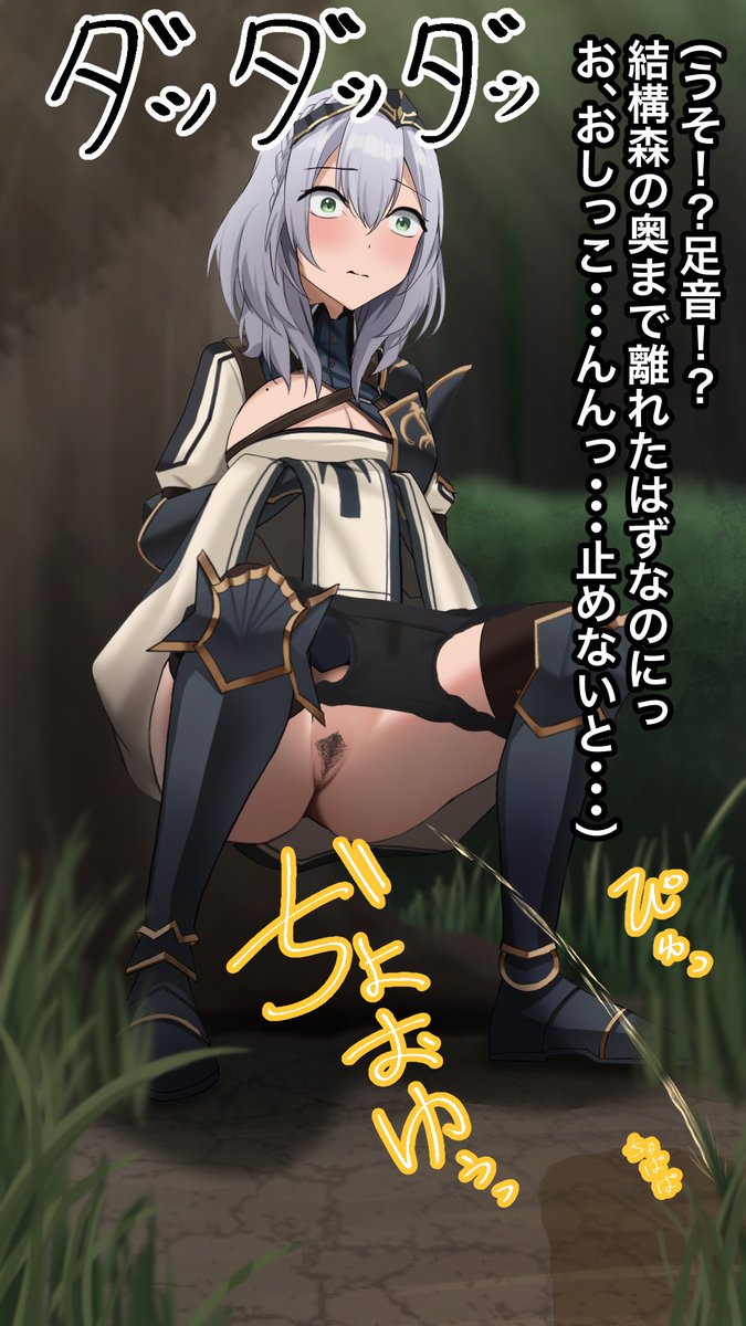 野ション中に近くに来た団員さんにおしっこしてる姿を見られちゃうノ〇ル団長 