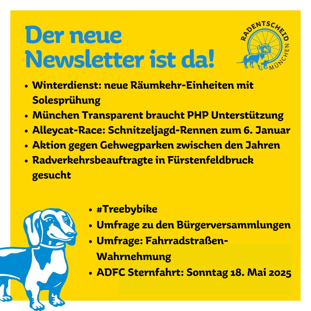 Der #Newsletter hat folgende Themen und mehr! 

#treebybike ist der Hashtag dazu... 

radentscheidmuenchen.de/fuzo-weihnacht…