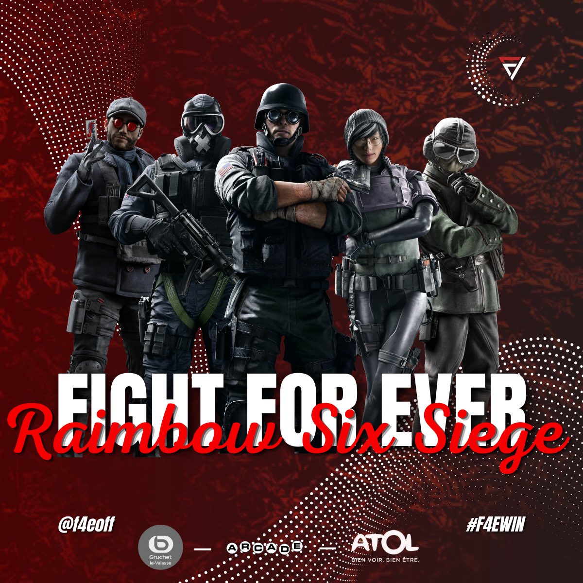Quel meilleur moment que la Fight For Ever #F4EWIN pour vous dévoiler notre nouvelle équipe ? 

Découvrez sans plus attendre le roster R6 de la Fight For Ever pour 2025 :

🇫🇷 <a href="/yDxltas/">DELTAS</a> (MGR)

🇫🇷 <a href="/BiixR6/">Biix</a> (C) 
🇧🇪 <a href="/KwyKyA/">Akelaa 🦇</a> (C) 
🇫🇷 <a href="/Hedaaa__/">Heda⚡️</a> 
🇨🇭  <a href="/Burly10/">Burly 🇨🇭</a> 
🇫🇷 <a href="/LabitJoris/">ECL Joris LABIT VV5</a>
