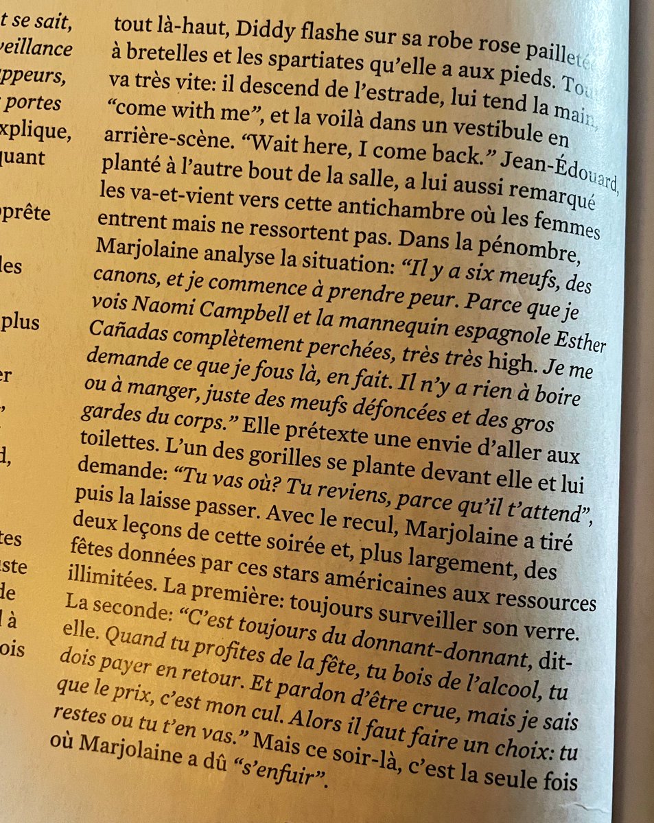 L’enquête de Society sur Diddy est assez intéressante, même si elle se concentre surtout sur ce que l’on sait des soirées FO. Mais on apprend quand même que Marjolaine de Greg le millionnaire a échappé à une agression de Diddy.