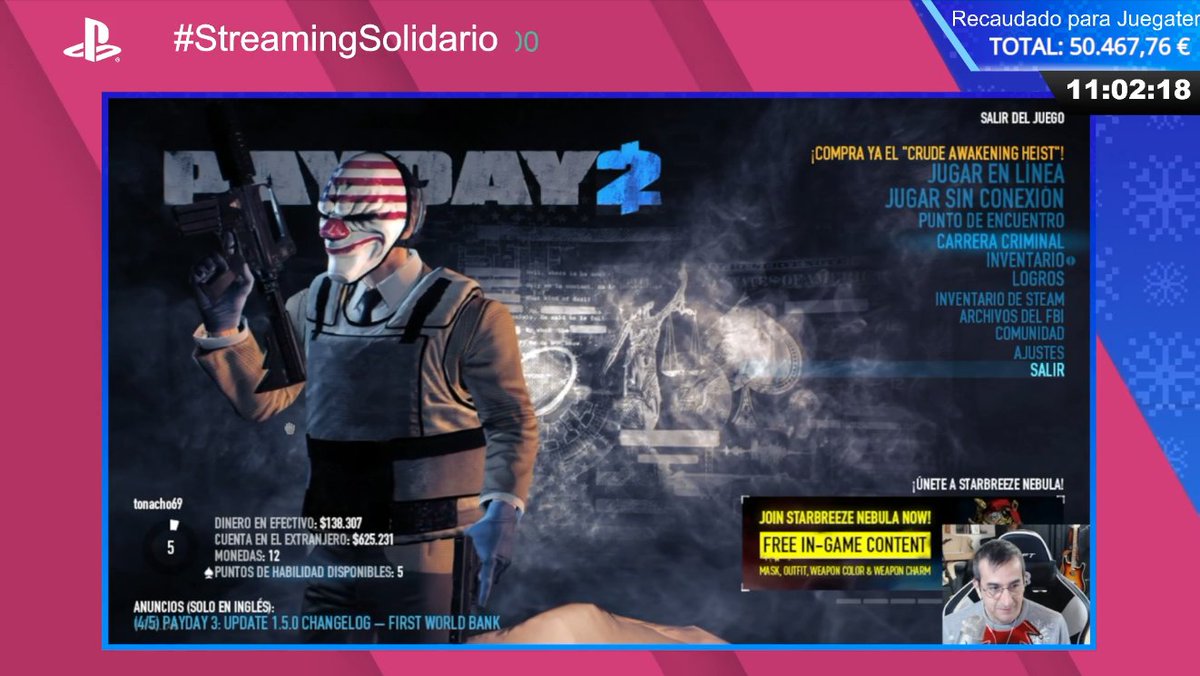 ¿Qué tal se les dará a nuestros ladrones preferidos? ¿Conseguirán el robo con éxito? 🤔

👤 <a href="/EvilAFM/">Alexelcapo</a> <a href="/chincheto77/">Chincheto🏴‍☠️🇪🇸🇪🇪</a> <a href="/amilicua/">milicua</a> <a href="/tonacho/">Tonacho Fonty</a> 

#StreamingSolidario a favor de <a href="/juegaterapia/">Fundación Juegaterapia</a>.
 
➡️Estamos en nuestro canal de Twitch  💜