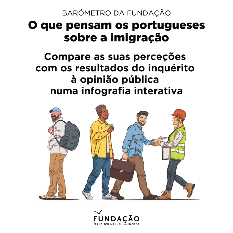 ffms_pordata's tweet photo. Como veem os portugueses a imigração? A Fundação acaba de divulgar um novo barómetro, que analisou a perceção dos portugueses sobre a imigração.

O relatório completo, que deu origem à infografia, está disponível no início da página do site da Fundação.