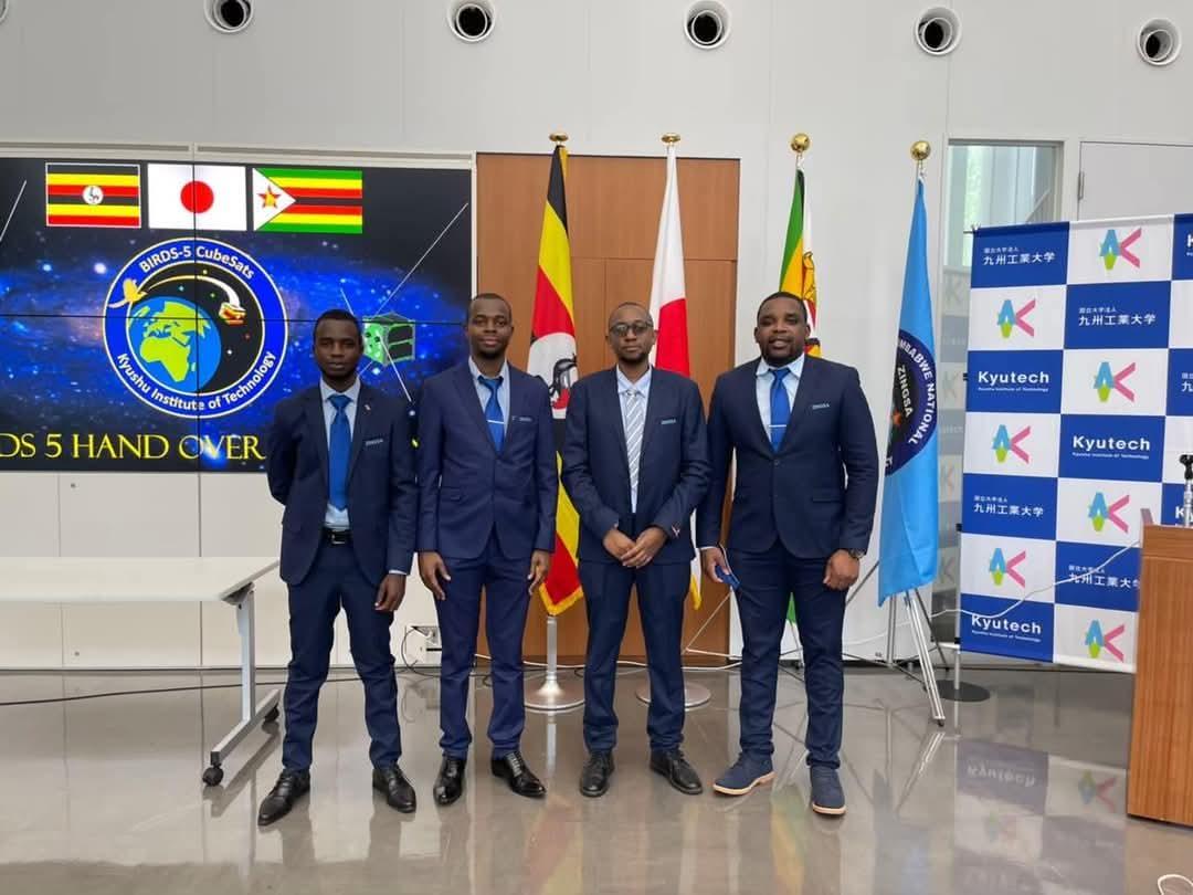 Remember these four?

Dr Ramson M Nyamukondiwa, Victor Mukungunugwa, <a href="/TKuhamba/">Timothy Kuhamba</a> and Kudakwashe Jeje - the team behind Zimbabwe's first ever satellite, the ZIMSAT-1, which has since been replaced by ZIMSAT-2

#zimsat-1 #SpaceExploration #Zimbabwe #Innovation #SpaceSkills 

<a href="/mhtestd/">Ministry of Higher & Tertiary Education ZW</a>