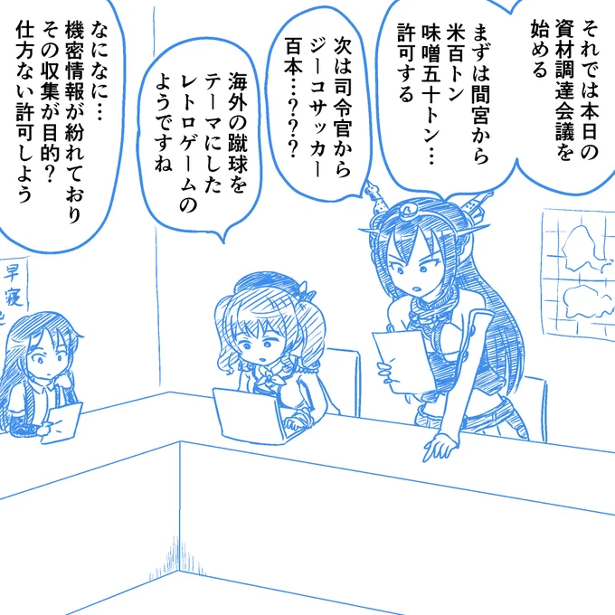 秘書艦たちの重要な会議 