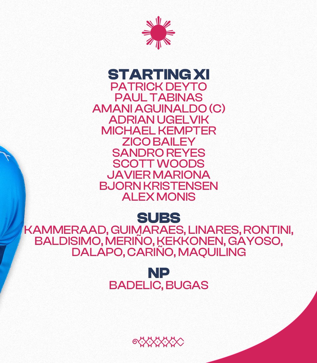 Our starting XI.