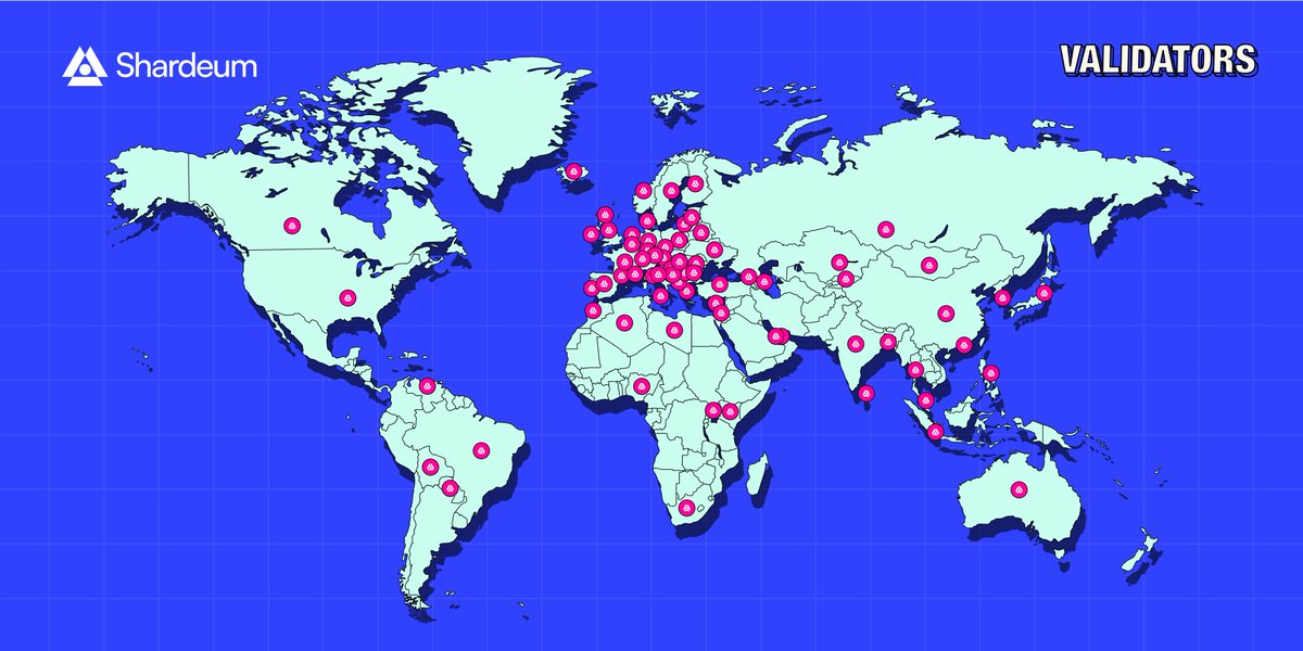 Shardeum Nodes Across the Globe 🌏